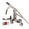Aqua Vintage AE8156DKL 7-Inch Adjustable Wall Mount Clawfoot Tub Faucet, Polished Nickel AE8156DKL - alternate 1